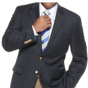 Lauren Ralph Lauren Navy Blue
Blazer Gold Button Wool Classic 41R